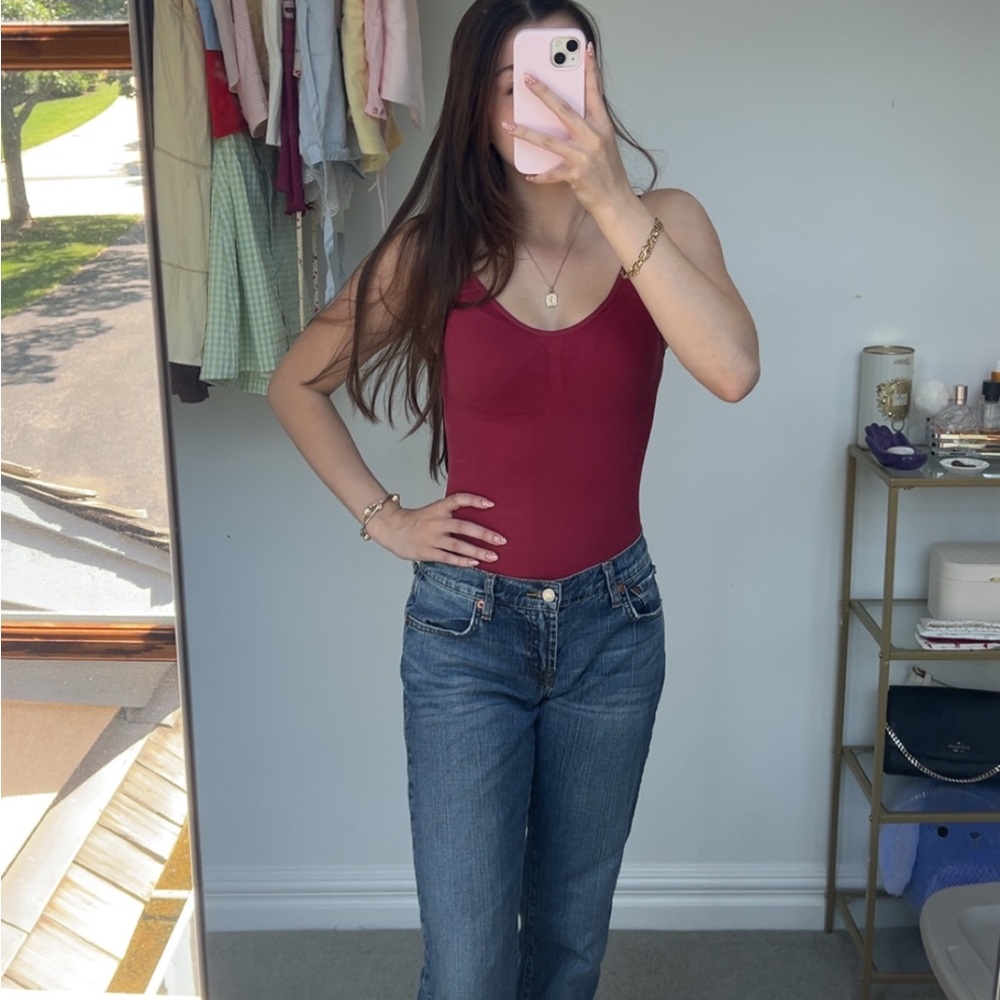 Red Shapewear Bodysuit